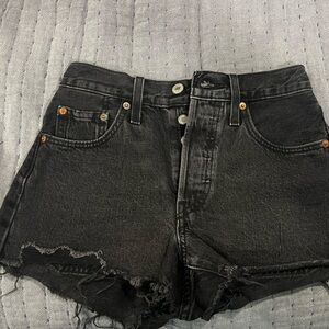 Levi's Black Jean Shorts